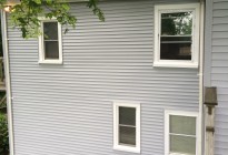 Siding job – house rear – North Easton, MA